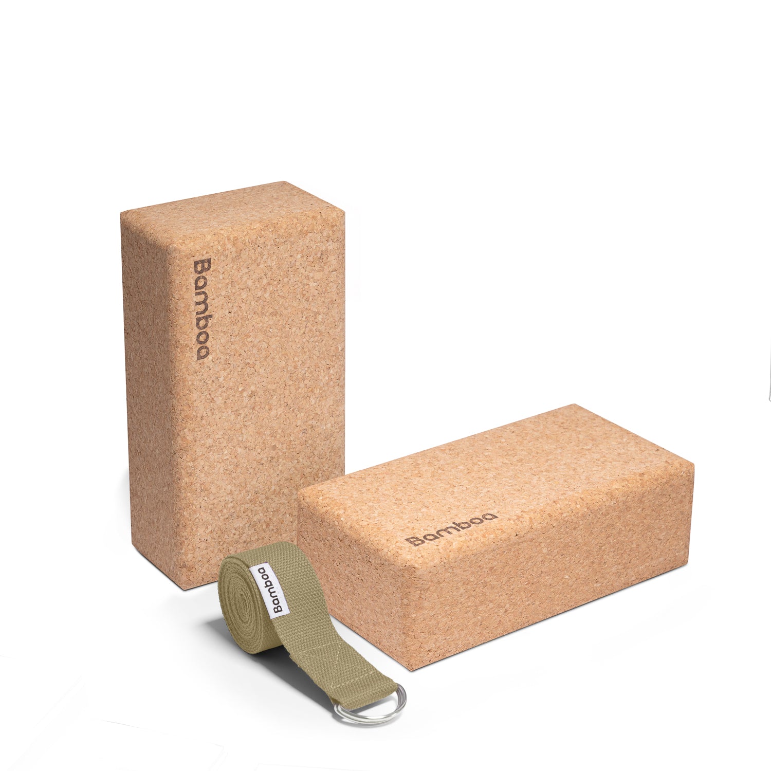 Bamboa Set de blocs de yoga en liège