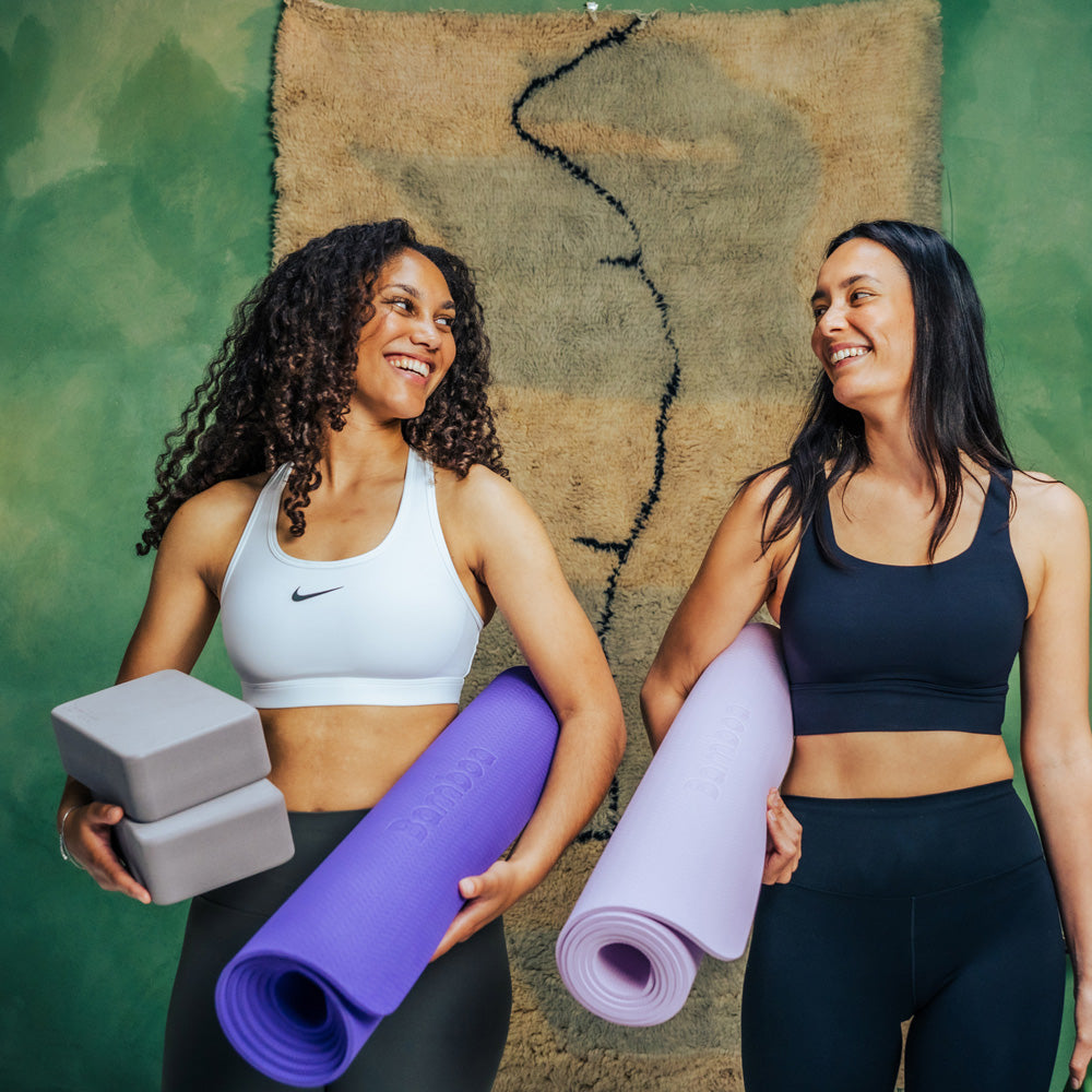 Bamboa Set de blocs de yoga mousse rose