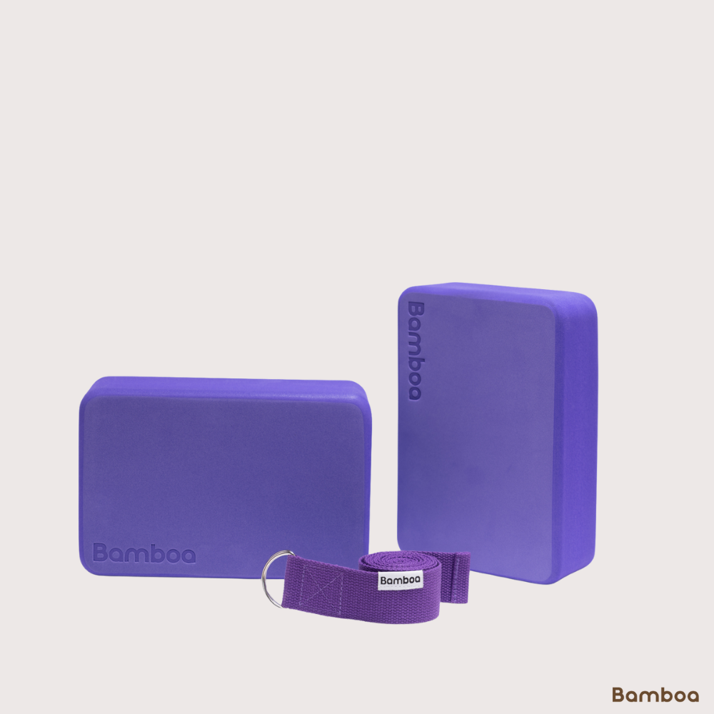 Bamboa Yoga blocks Purple Set Foam