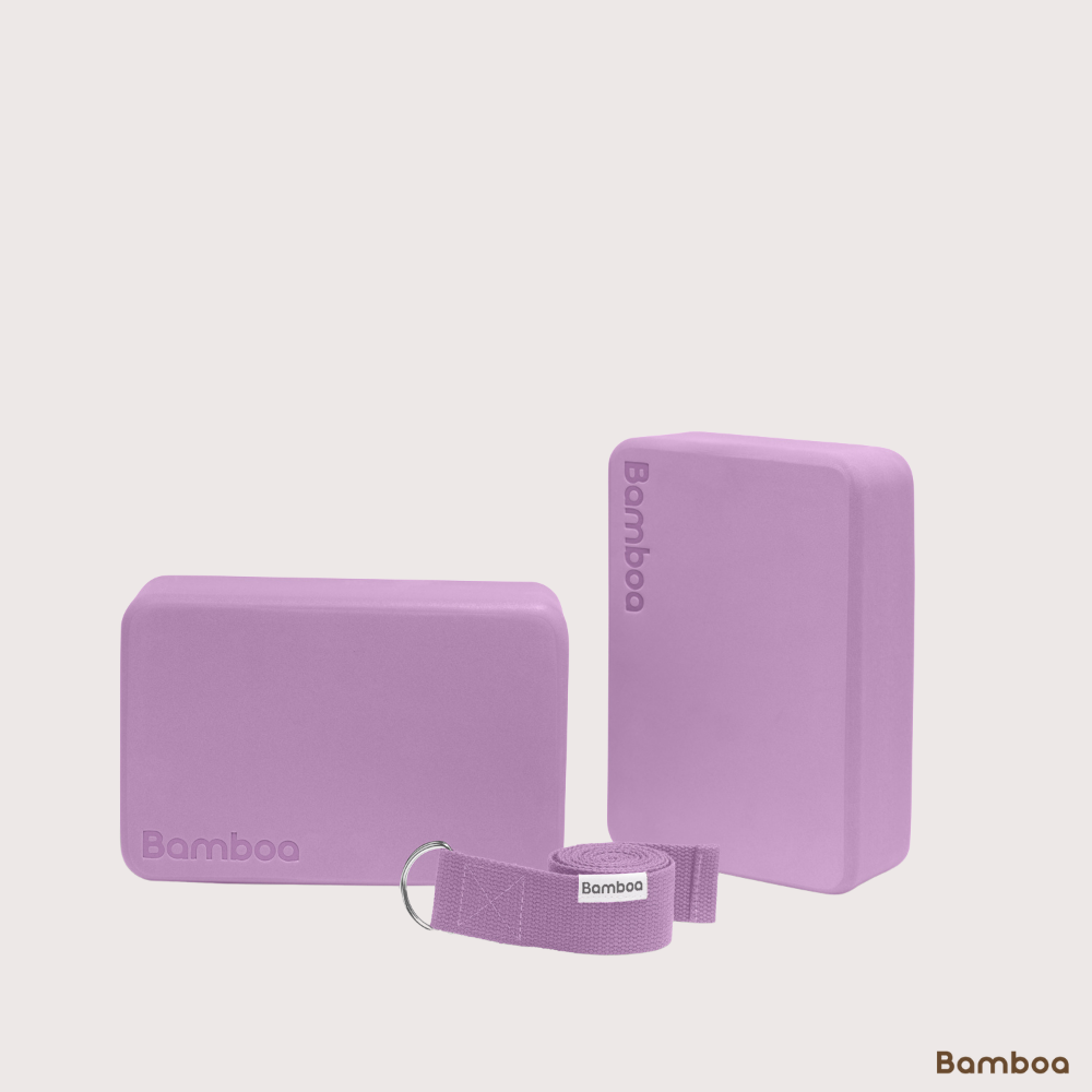 Bamboa Yoga blocks Pink Set Foam