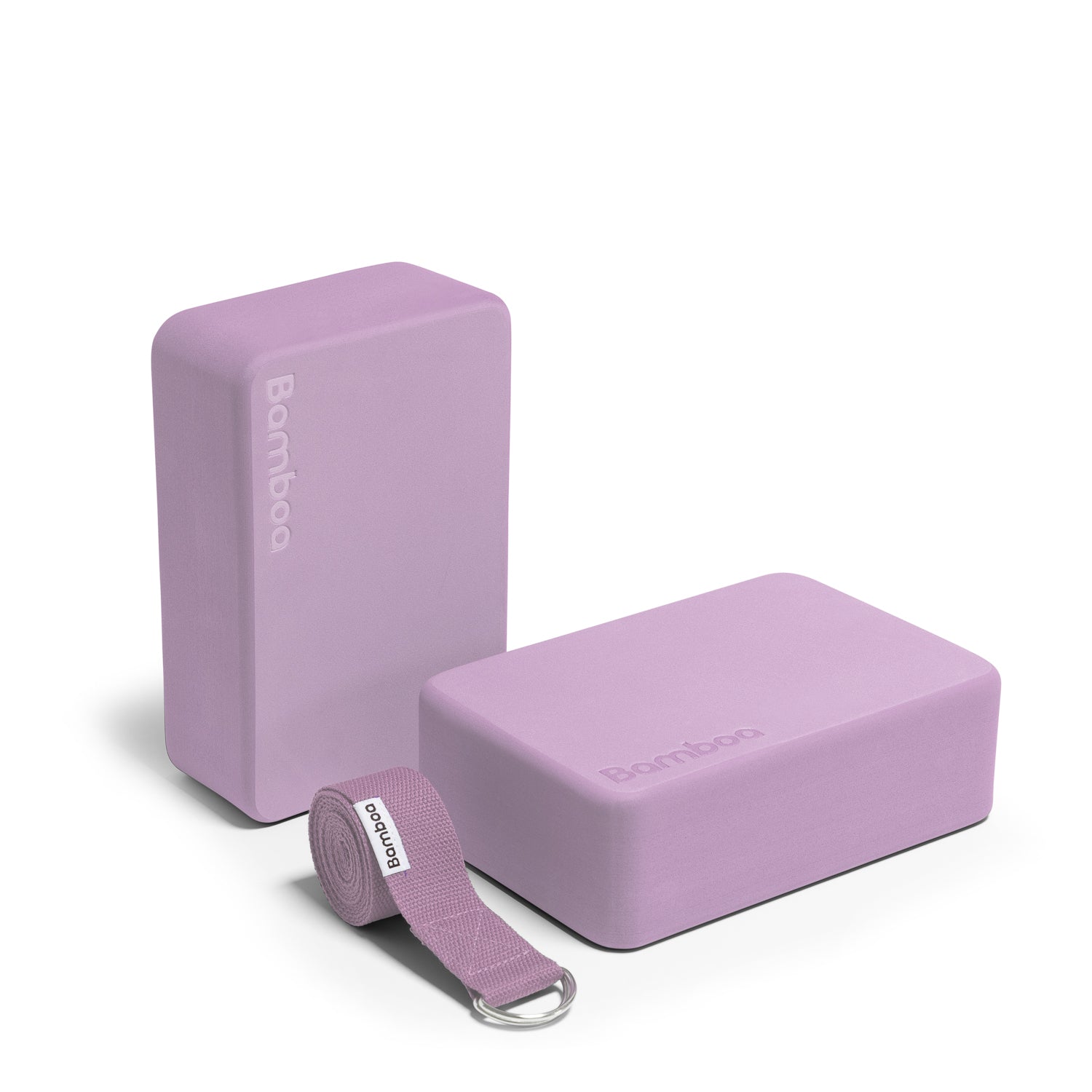 Bamboa Yoga blocks Set Pink Foam