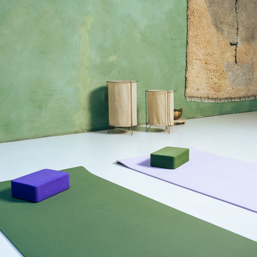 Bamboa Set de blocs de yoga mousse verte