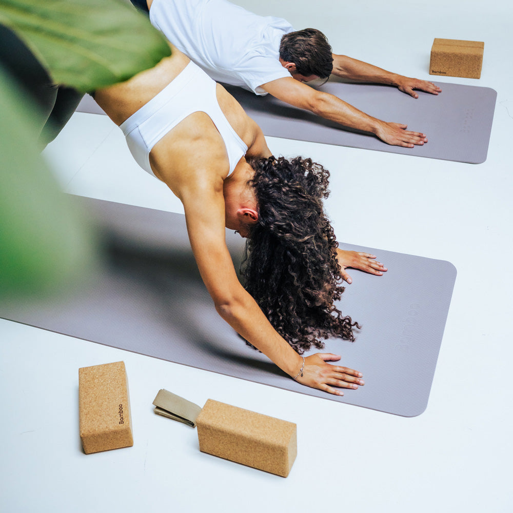 Bamboa Yoga blocks Gray Set Foam